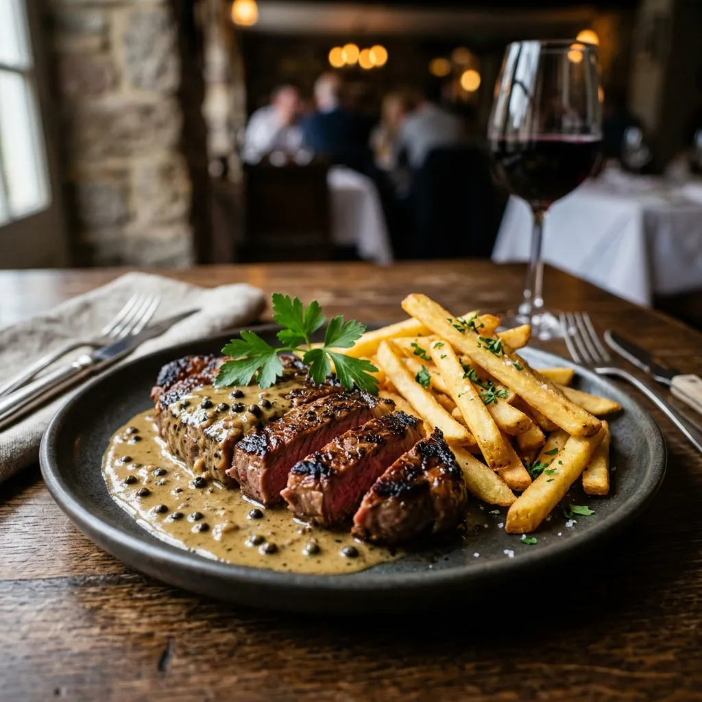 Steak Frites au Poivre